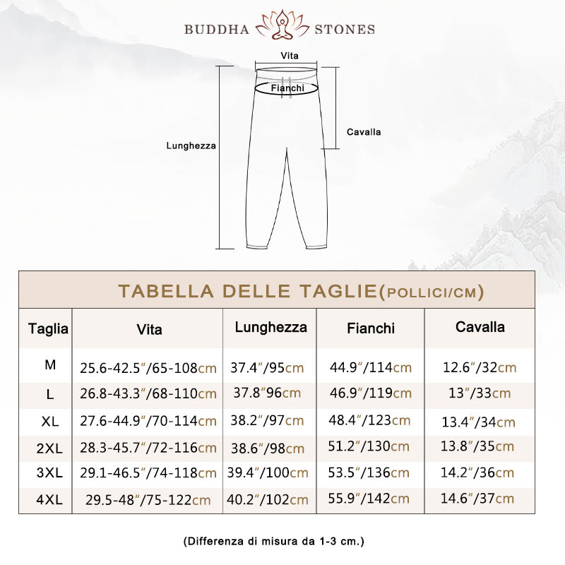 Buddha Stones Meditazione Rana-Bottone Tang Camicia Manica Lunga Pantaloni Uomo Completo
