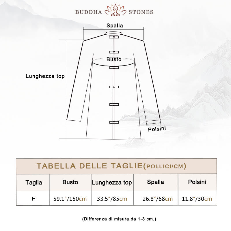 Buddha Stones Plain Frog-Bottone Design Camicia Zen Tai Chi Meditazione Top Abbigliamento Cotone Lino Giacca - image 3