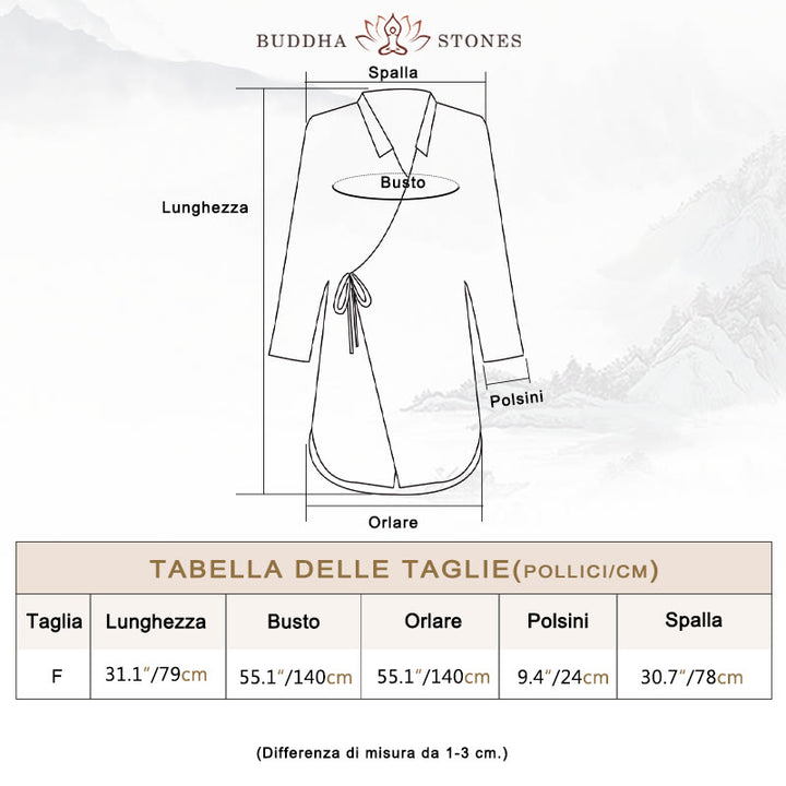 Buddha Stones Meditazione Ramie Cotone Abbigliamento - image 3