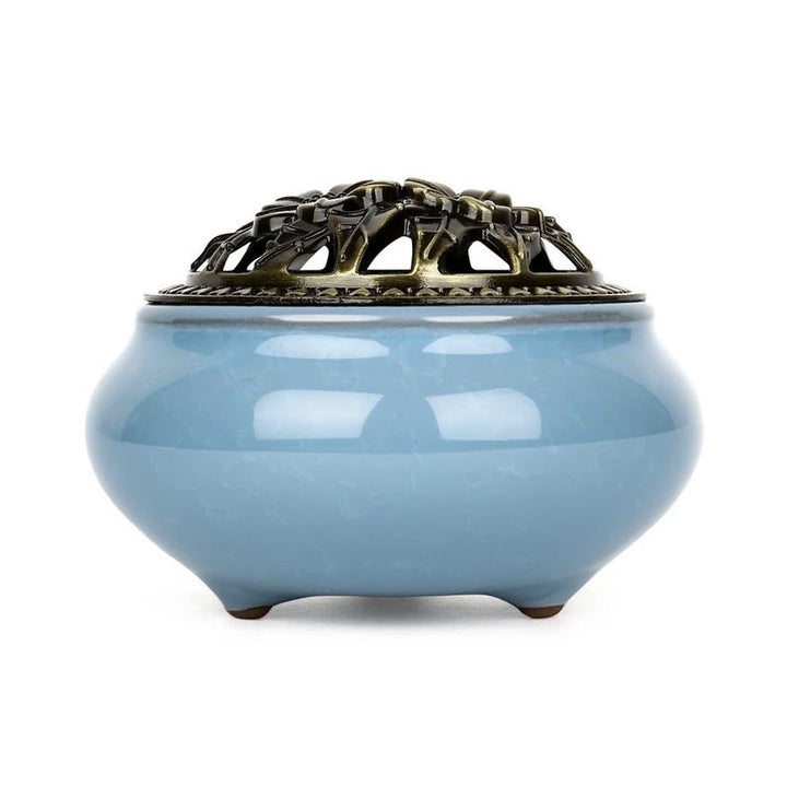 Buddha Stones Bruciatore di incenso in ceramica colorata
