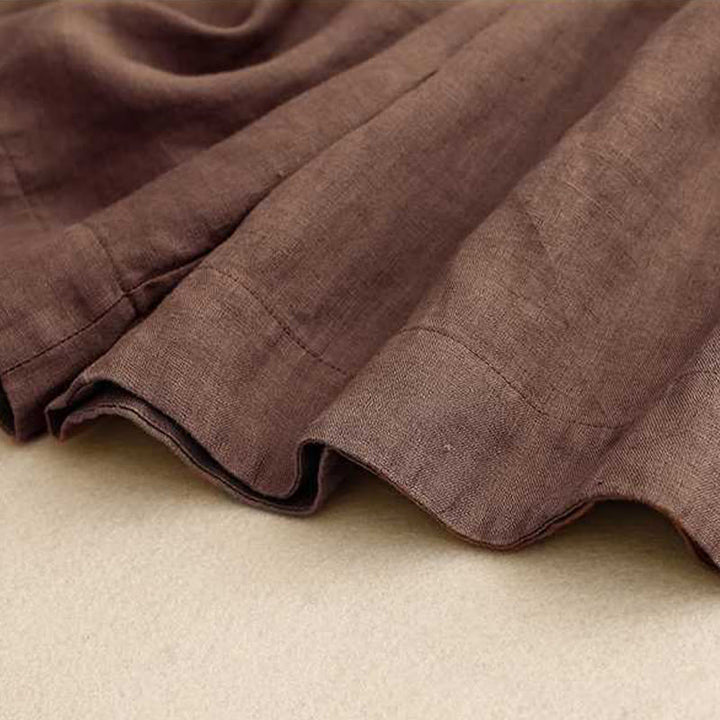 Pantaloncini da donna estivi casual con cerniera, bottoni a rana e tasche, con stampa Buddha Stones. - image 4