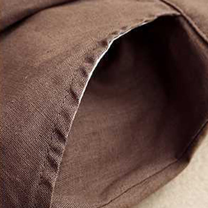 Pantaloncini da donna estivi casual con cerniera, bottoni a rana e tasche, con stampa Buddha Stones. - image 2