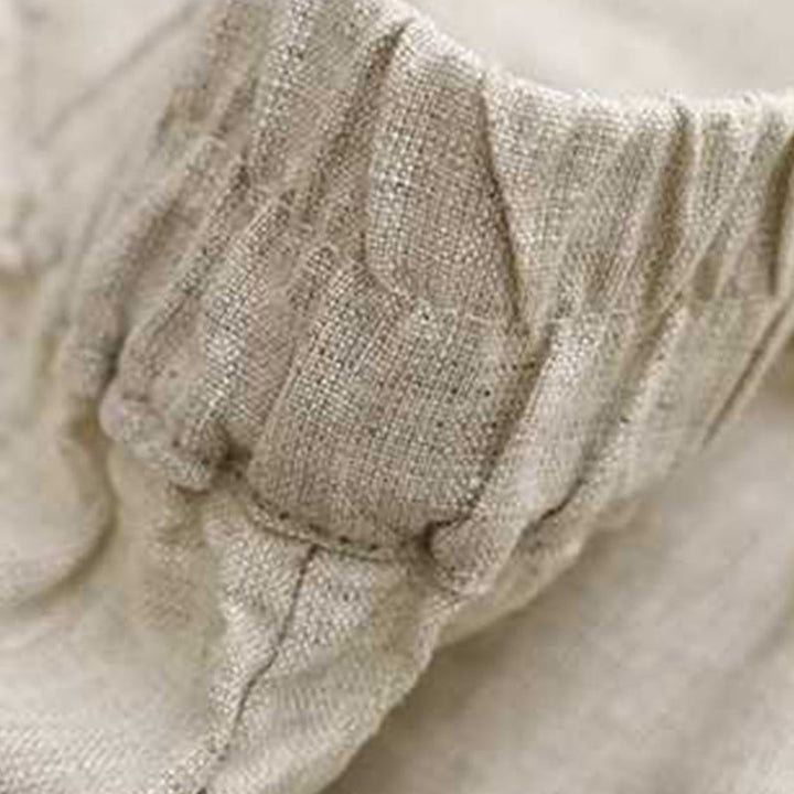 Pantaloncini da donna estivi casual con cerniera, bottoni a rana e tasche, con stampa Buddha Stones. - image 15