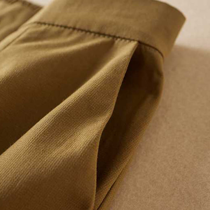 Pantaloncini da donna Buddha Stones, estivi, casual, in cotone e lino, con cerniera e tasche - image 2
