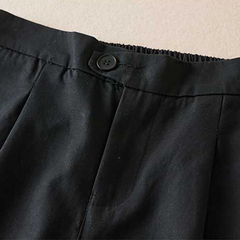 Pantaloncini da donna Buddha Stones, estivi, casual, in cotone e lino, con cerniera e tasche - image 10