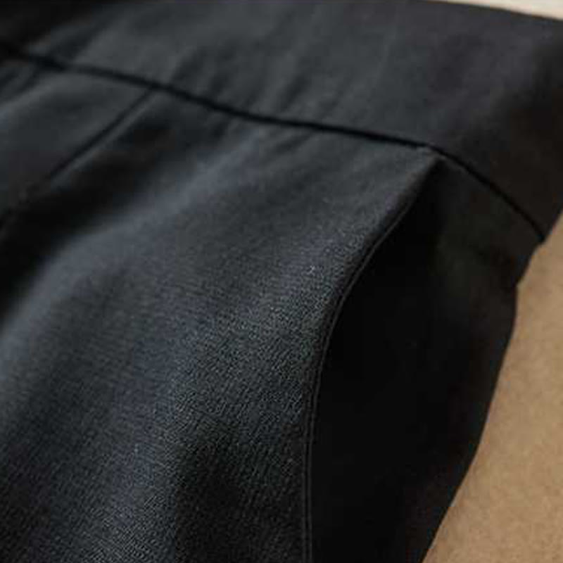 Pantaloncini da donna Buddha Stones, estivi, casual, in cotone e lino, con cerniera e tasche - image 11