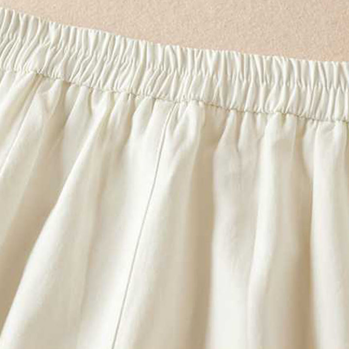 Pantaloncini da donna Buddha Stones, estivi, casual, in cotone e lino, con cerniera e tasche - image 19