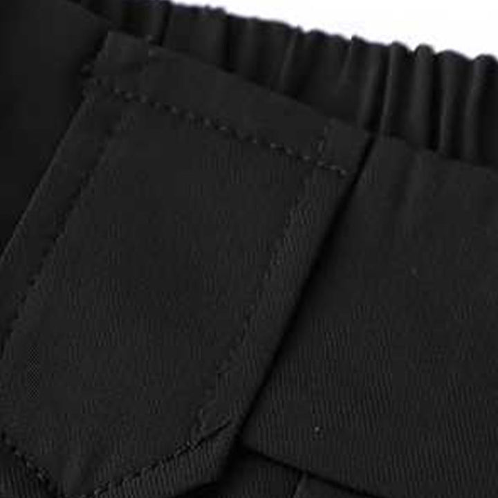 Pantaloncini da donna in lino e cotone tinta unita con tasche , Buddha Stones, casual, estivi, con cerniera e bottone