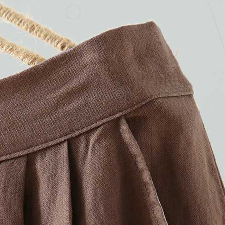 Pantaloncini da donna in fibra acrilica con tasche, Buddha Stones, estivi, casual, tinta unita, con bottone a rana e cerniera - image 20