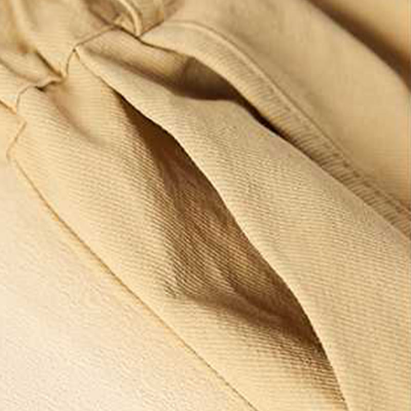 Pantaloncini da donna Buddha Stones, estivi, casual, larghi, in cotone tinta unita con tasche - image 2