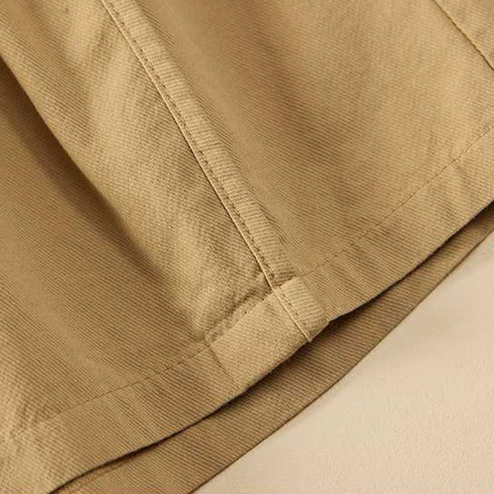 Pantaloncini da donna Buddha Stones, estivi, casual, larghi, in cotone tinta unita con tasche - image 4