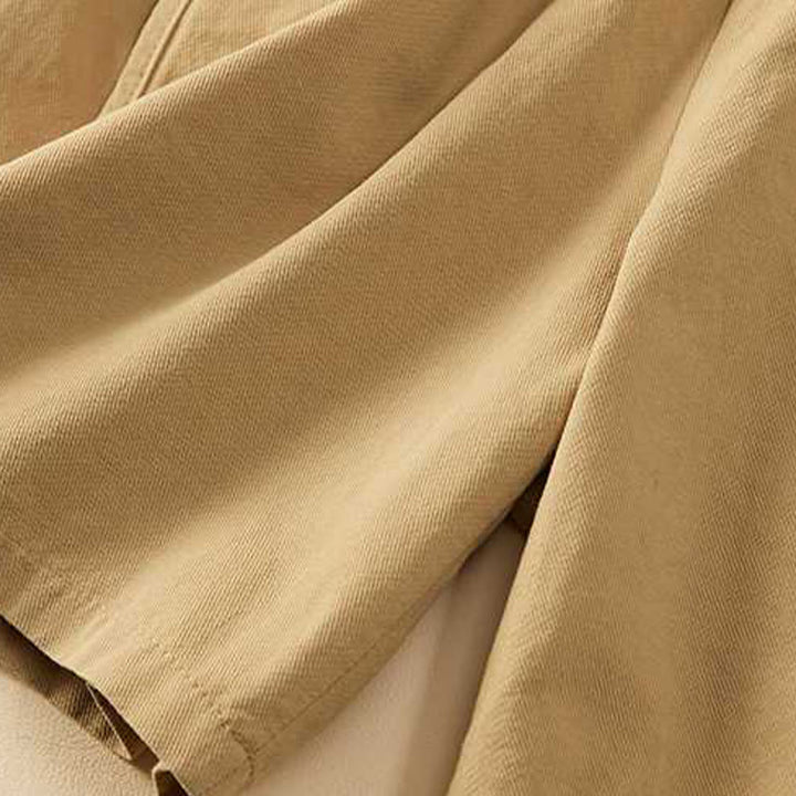 Pantaloncini da donna Buddha Stones, estivi, casual, larghi, in cotone tinta unita con tasche - image 5
