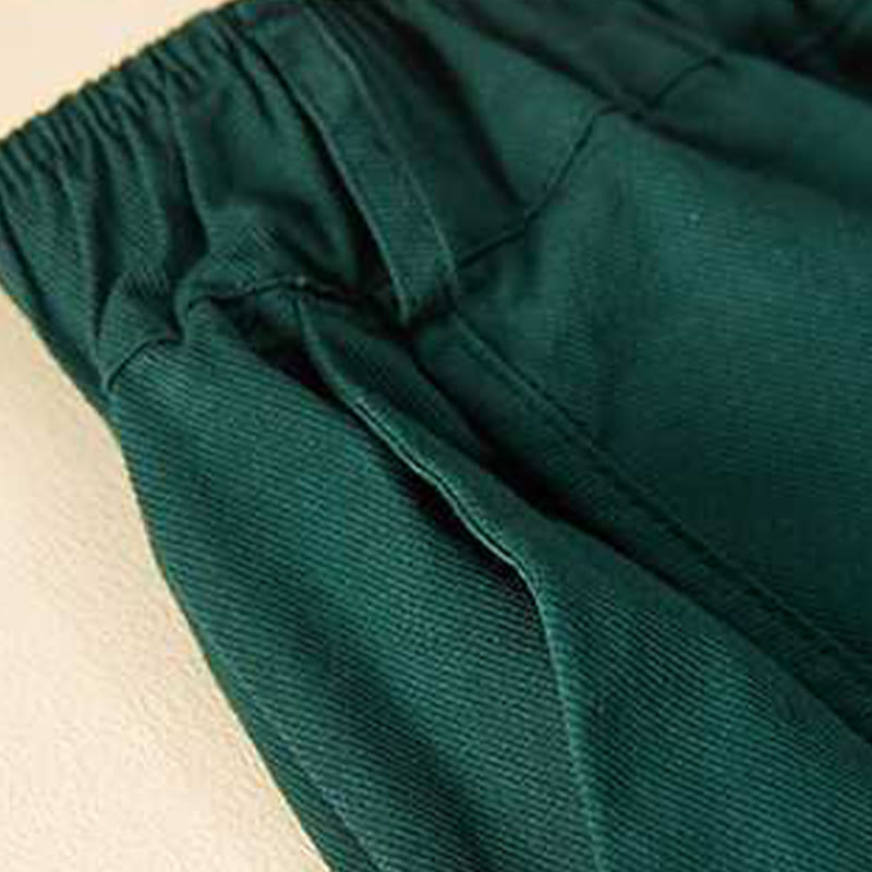 Pantaloncini da donna Buddha Stones, estivi, casual, larghi, in cotone tinta unita con tasche - image 10
