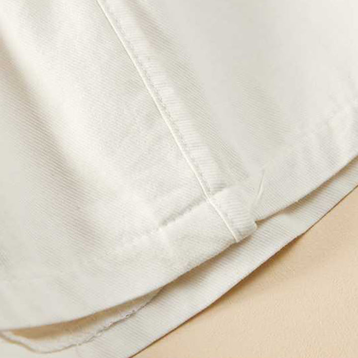 Pantaloncini da donna Buddha Stones, estivi, casual, larghi, in cotone tinta unita con tasche - image 19