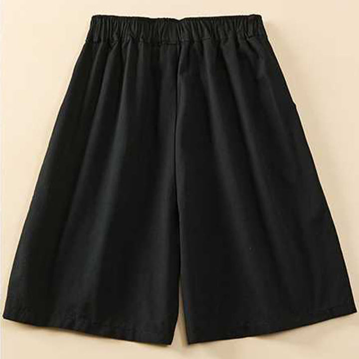 Pantaloncini da donna Buddha Stones, estivi, casual, larghi, in cotone tinta unita con tasche - image 22