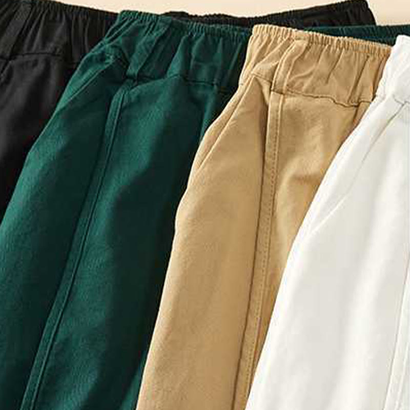 Pantaloncini da donna Buddha Stones, estivi, casual, larghi, in cotone tinta unita con tasche - image 29