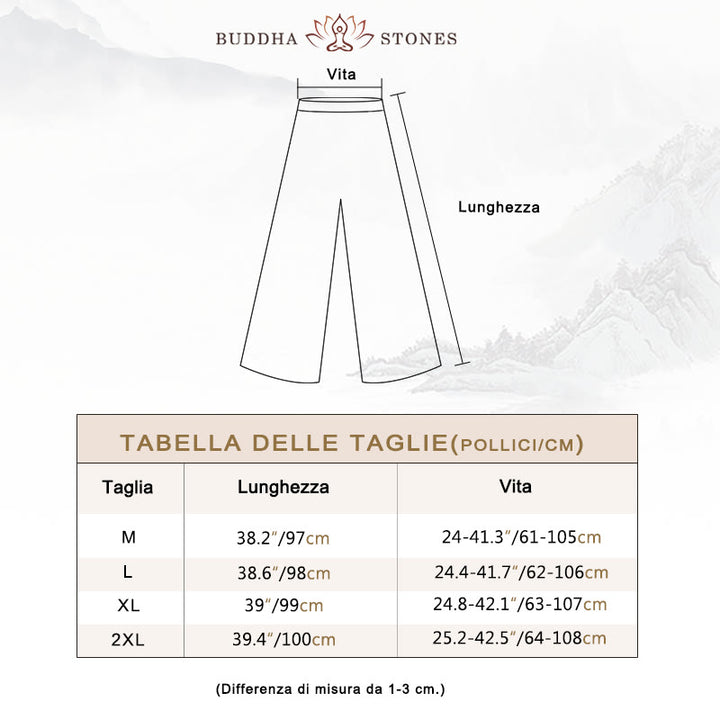 Buddha Stones Ricamo Chiffon Cheongsam Midi Vestito Pantaloni Gamba Larga Meditazione Zen Pratica Abbigliamento - image 4