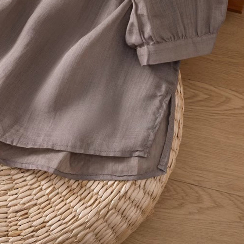 T-shirt casual da donna con scollo a giro, manica corta, in spandex, con ricamo simmetrico Buddha Stones - image 22