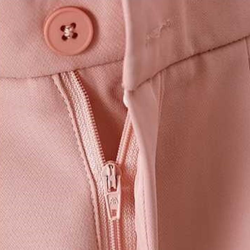 Pantaloncini da donna in lino e cotone tinta unita con tasche , Buddha Stones, casual, estivi, con cerniera e bottone