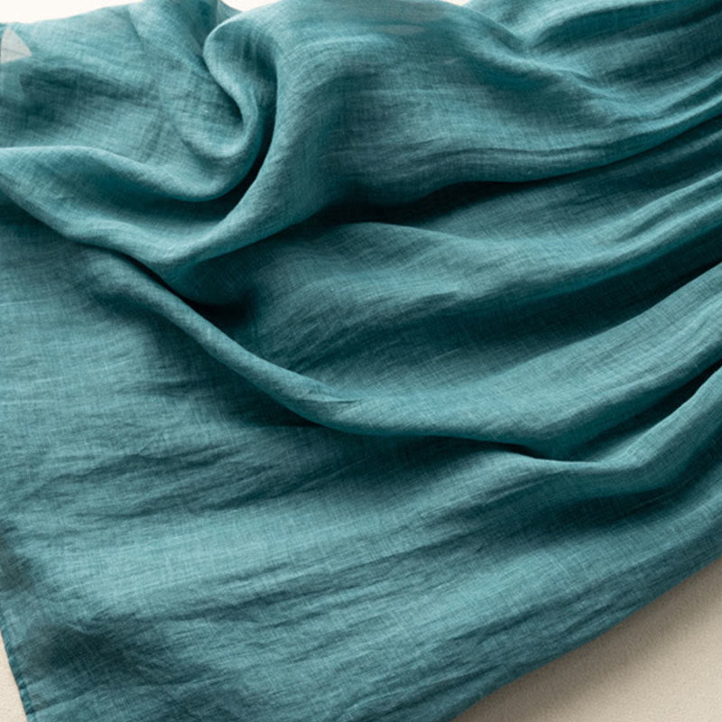 Abito midi da donna in cotone e lino con maniche corte e ricamo etnico primaverile Buddha Stones - image 8