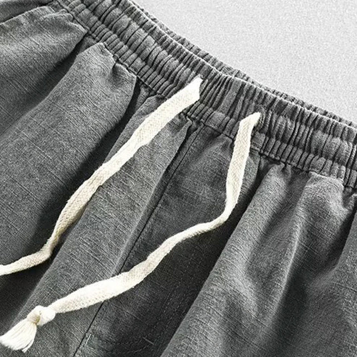 Pantaloncini da uomo in cotone con coulisse e elastico in vita con tasche Buddha Stones - image 1
