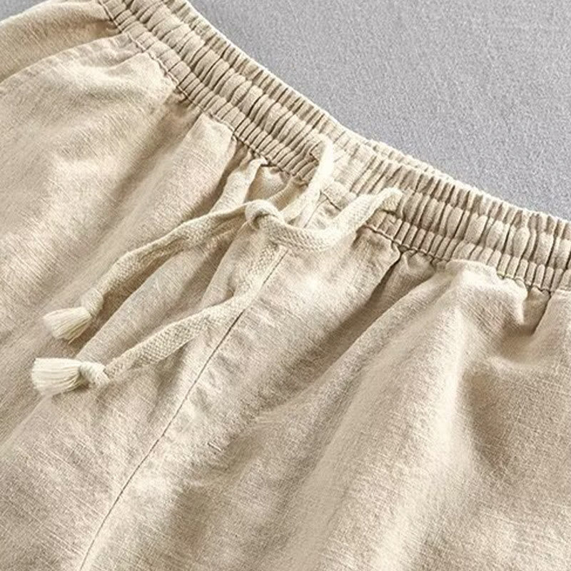 Pantaloncini da uomo in cotone con coulisse e elastico in vita con tasche Buddha Stones - image 15