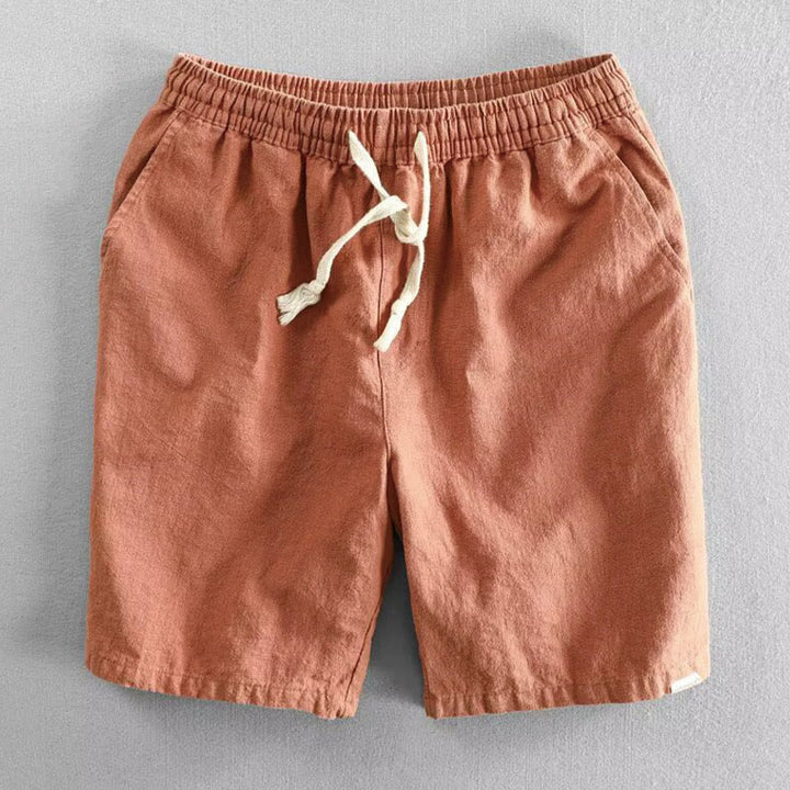 Pantaloncini da uomo in cotone con coulisse e elastico in vita con tasche Buddha Stones - Corallo - US/UK/AU40, EU50 (3XL) - image 8