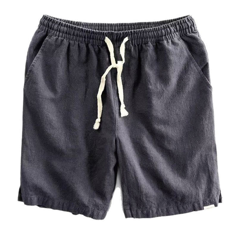 Pantaloncini da uomo in cotone con coulisse e elastico in vita con tasche Buddha Stones - image 9