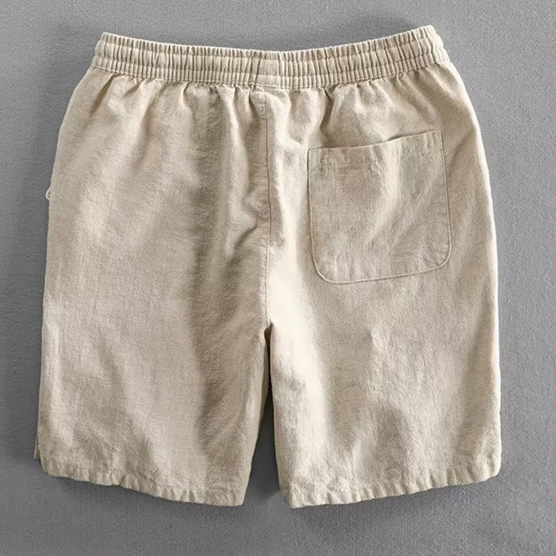 Pantaloncini da uomo in cotone con coulisse e elastico in vita con tasche Buddha Stones - image 14