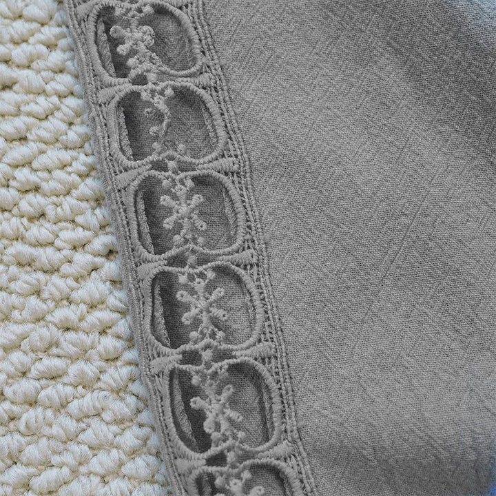 Pantaloni da donna in lino e cotone con tasche, modello Buddha Stones Summer, tinta unita, con cuciture - image 19