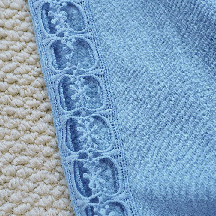 Pantaloni da donna in lino e cotone con tasche, modello Buddha Stones Summer, tinta unita, con cuciture - image 33