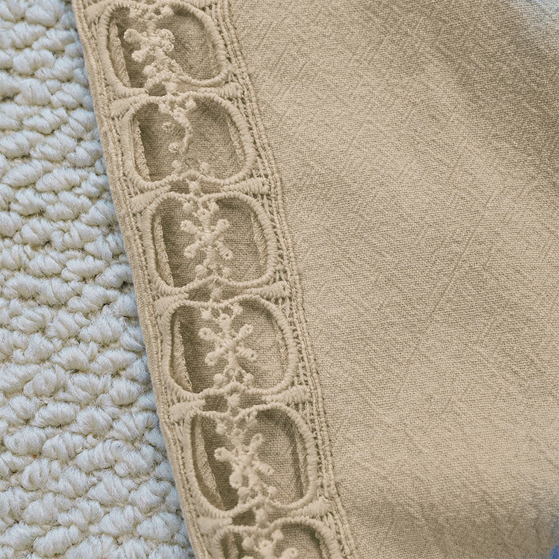 Pantaloni da donna in lino e cotone con tasche, modello Buddha Stones Summer, tinta unita, con cuciture - image 25