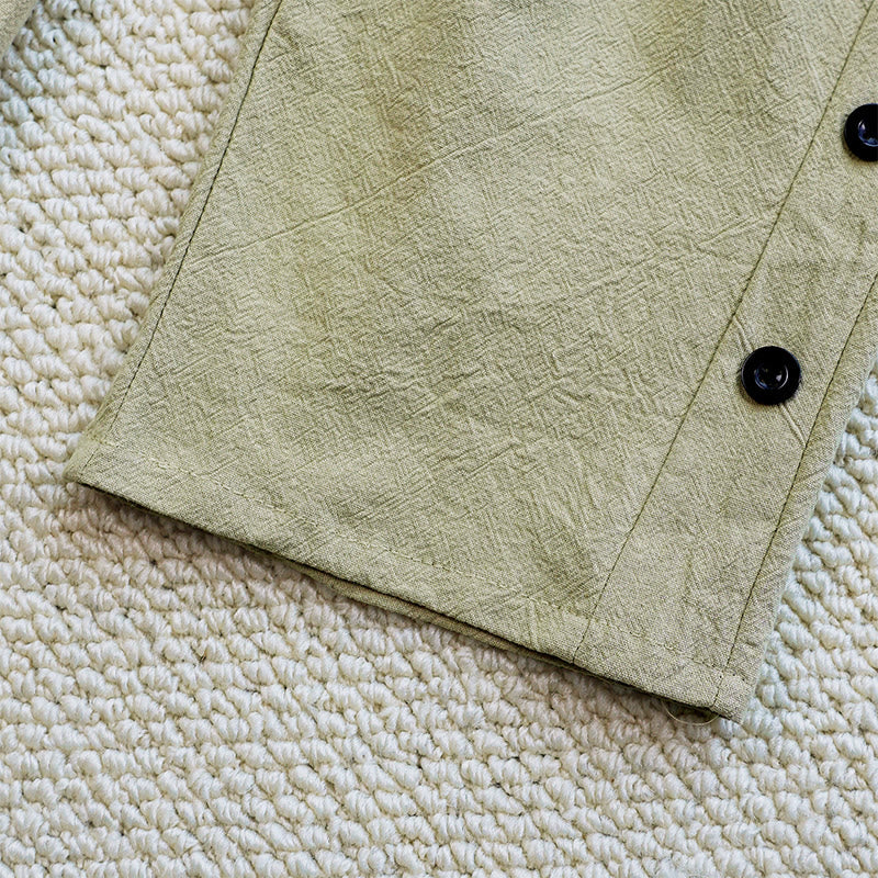 Pantaloni da donna in lino di cotone con coulisse, con tasche, modello patchwork estivo semplice Buddha Stones - image 30
