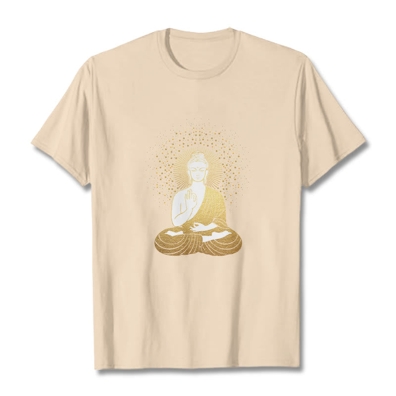 Buddha Stones Golden Meditation Buddha con Aura Dorata - Biscotto - 2XL - image 10
