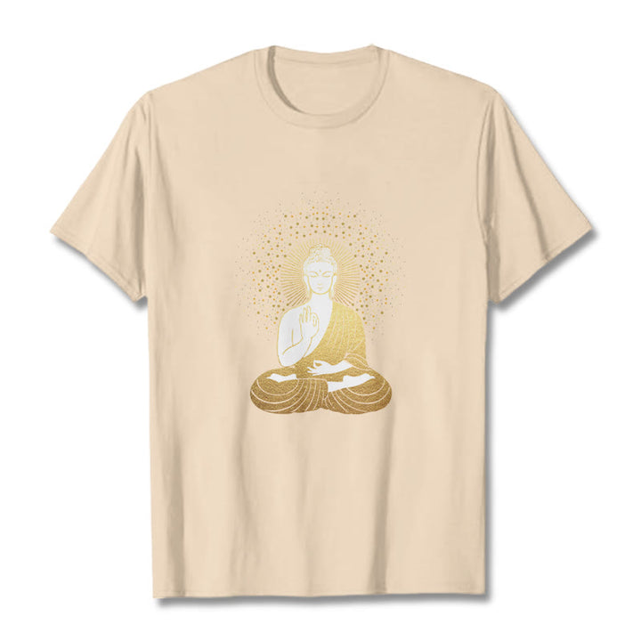 Buddha Stones Golden Meditation Buddha con Aura Dorata - Biscotto - 2XL - image 10