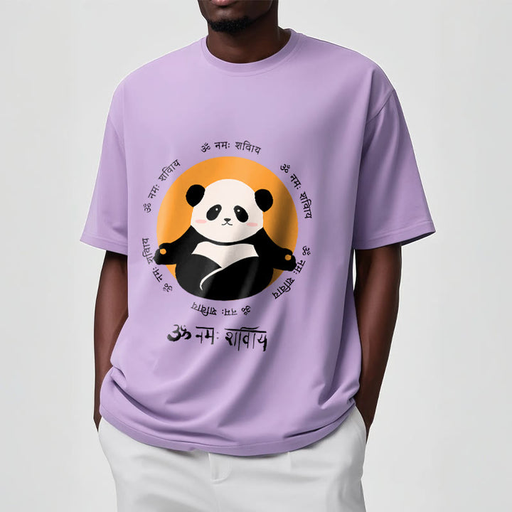 T-shirt con maglietta Buddha Stones Panda sanscrito Namah Shivaya - image 18