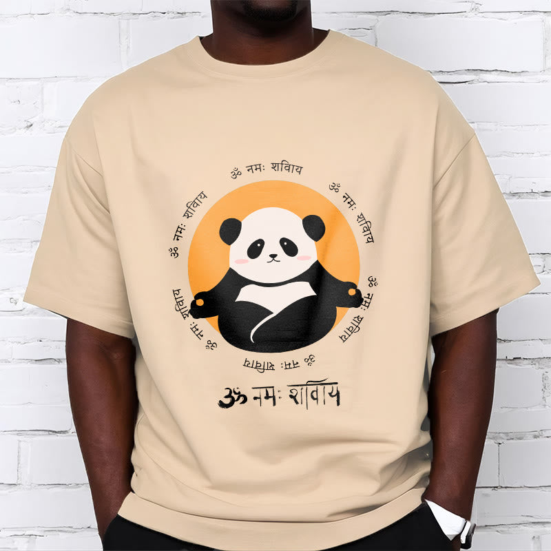 T-shirt con maglietta Buddha Stones Panda sanscrito Namah Shivaya - image 9