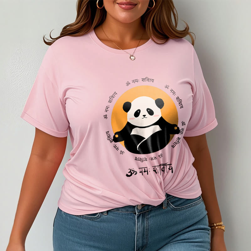 T-shirt con maglietta Buddha Stones Panda sanscrito Namah Shivaya - image 14