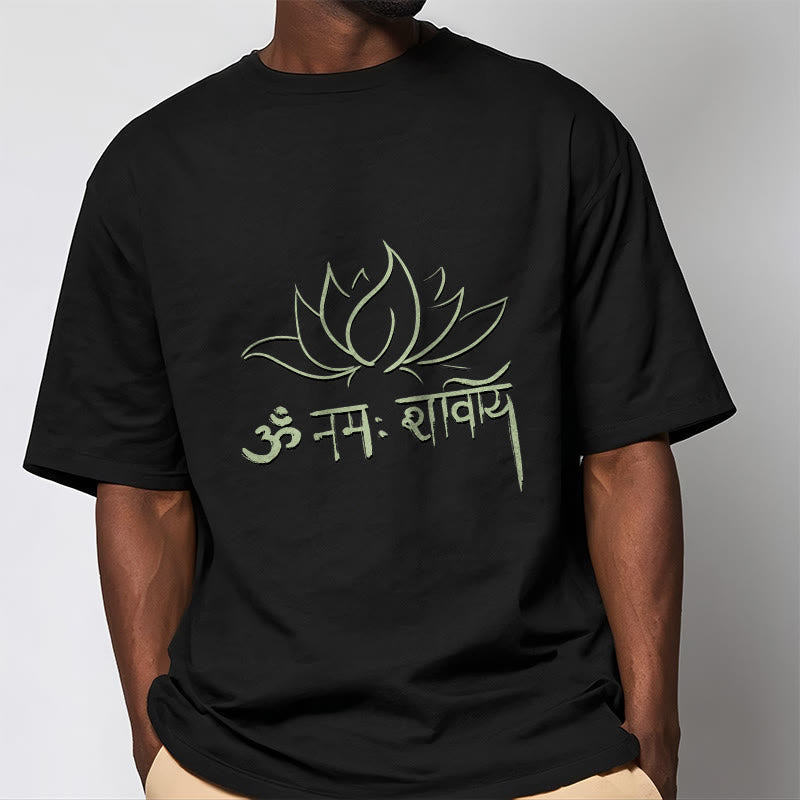 T-shirt con maglietta Buddha Stones Lotus sanscrito Namah Shivaya - image 8
