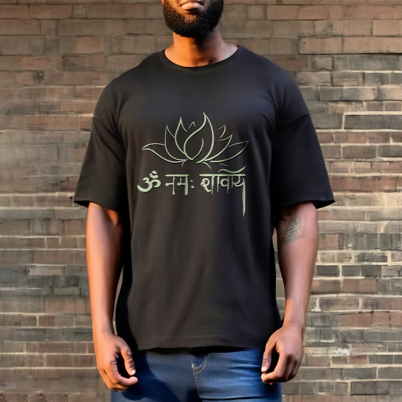 T-shirt con maglietta Buddha Stones Lotus sanscrito Namah Shivaya - image 9
