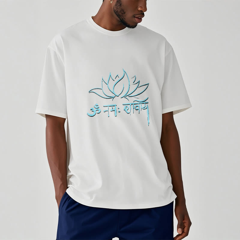 T-shirt con maglietta Buddha Stones Lotus sanscrito Namah Shivaya - image 4