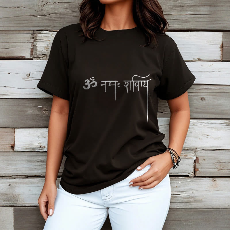 T-shirt con maglietta Buddha Stones in sanscrito Namah Shivaya - image 4