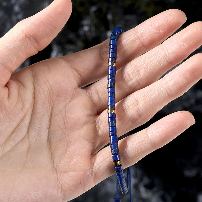 Buddha Stones Natural Lazurite Spacer Bead Positive Balance