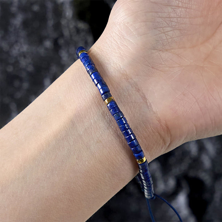 Buddha Stones Natural Lazurite Spacer Bead Positive Balance