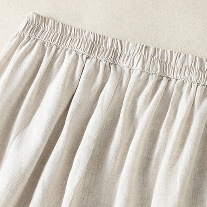 Pantaloni harem da donna in cotone e lino, con tasche, modello Buddha Stones, casual, in pizzo semplice, lunghezza 7-8 - image 18