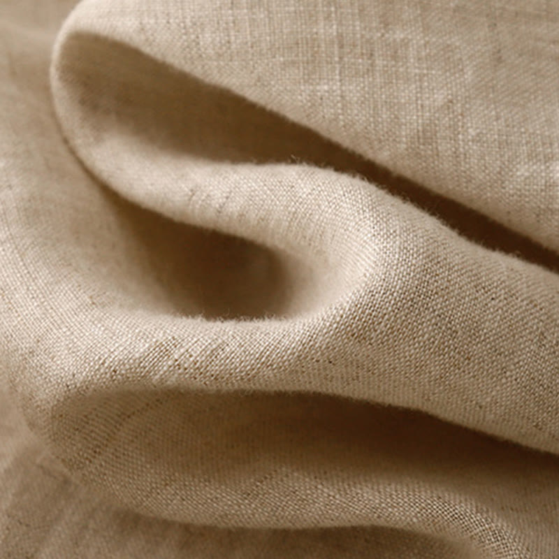 Pantaloni harem da donna in cotone e lino, con tasche, modello Buddha Stones, casual, tinta unita, con bottoni a rana, lunghezza 7-8 - image 13