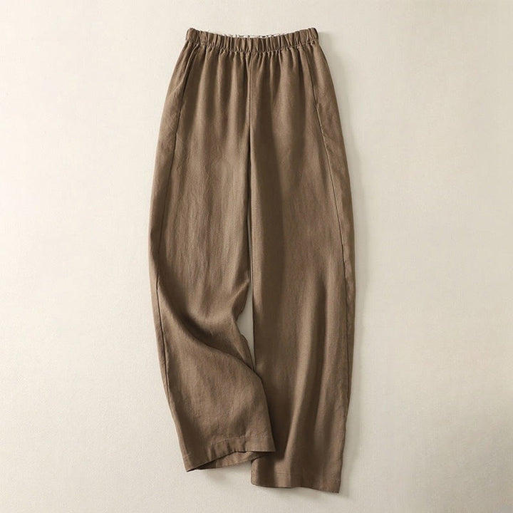 Pantaloni da donna in lino e cotone con tasche, modello Buddha Stones, tinta unita, semplici e quotidiani - Perù - US8-10, UK/AU12-14, EU40-42 (2XL) - image 7