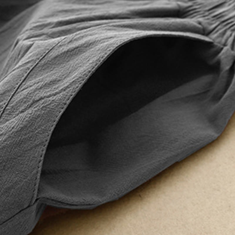 Pantaloni da donna Buddha Stones Daily Plain con elastico in vita e tasche - image 6