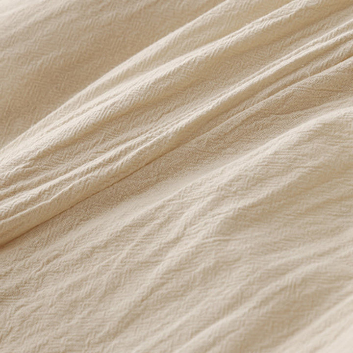 Pantaloni da donna in lino e cotone con elastico in vita, tinta unita , Buddha Stones Daily, con tasche - image 12