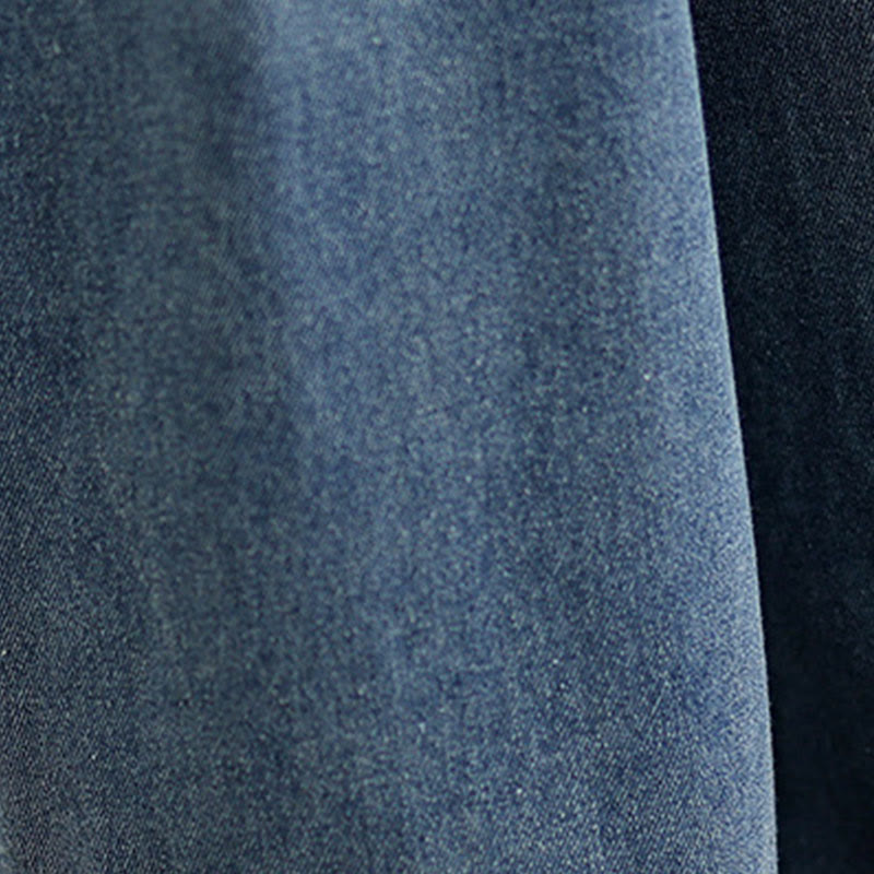 Pantaloni a gamba larga con tasche e vita alta da donna, modello Buddha Stones Fall Vintage Distressed Design